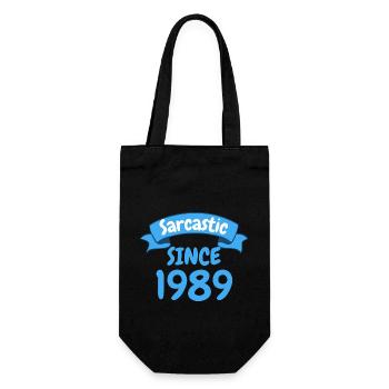 34 ans cadeau d’anniversaire sarcastique depuis 1989 - Sac à bouteille - noir - Devant