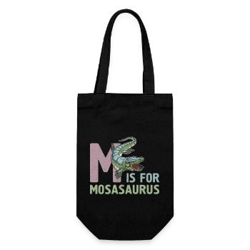 Reptilien Urzeit Mosasaurus Spruch Geschenk - Geschenkbeutel für Flaschen - Schwarz - Vorne