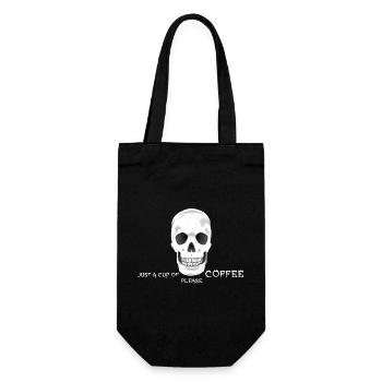 Caféine de café Crâne - Sac à bouteille - noir - Devant