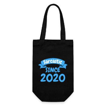 Cadeau d’anniversaire de 3 ans sarcastique depuis 2020 - Sac à bouteille - noir - Devant