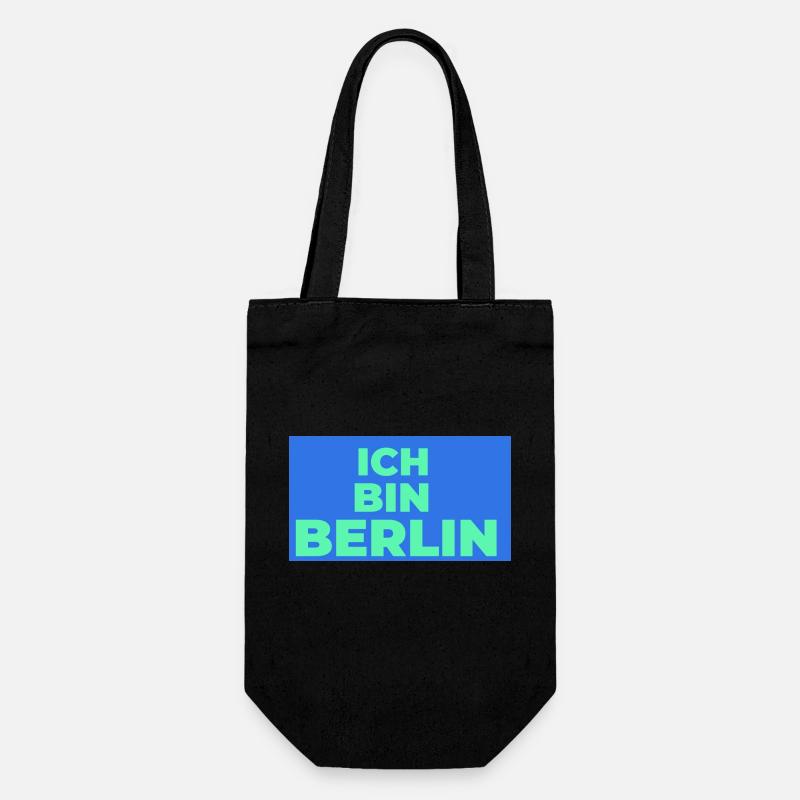 Ich bin Berlin - Geschenkbeutel für Flaschen - Schwarz