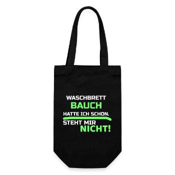 Lustige Sprüche - Geschenkbeutel für Flaschen - Schwarz - Vorne