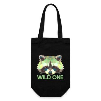 Raccoon Raccoon Wild One Geometric - Gift Bag for Bottles - black - Front
