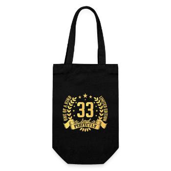 33 years birthday gift 33 years - Gift Bag for Bottles - black - Front