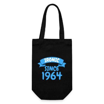 Ironisch seit 1964 Party Geschenk 59. Geburtstag - Geschenkbeutel für Flaschen - Schwarz - Vorne
