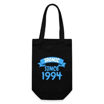 Ironisch seit 1994 Party Geschenk 29. Geburtstag - Geschenkbeutel für Flaschen - Schwarz - Vorne