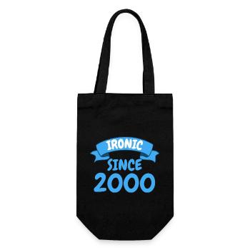 Ironique depuis 2000 Party Gift 23e anniversaire - Sac à bouteille - noir - Devant