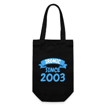 Ironique depuis 2003 Party Gift 20th Birthday - Sac à bouteille - noir - Devant