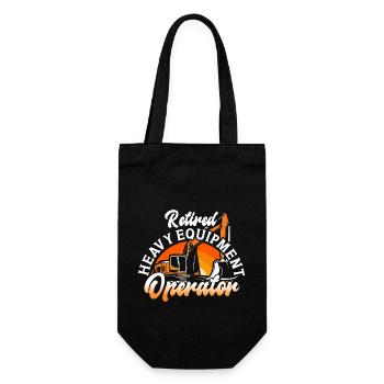 Construction machinery operator Excavator driver Excavator driver Construction workers - Gift Bag for Bottles - black - Front