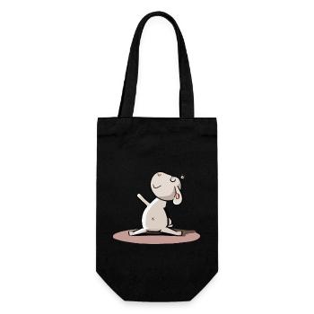 Kiki das Schaf - Geschenkbeutel für Flaschen - Schwarz - Vorne