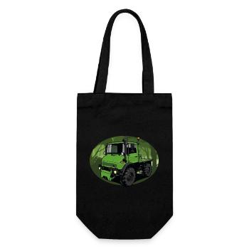 Unimog // Universal Motor Vehicle // Illustration - Gift Bag for Bottles - black - Front