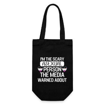 Ace Pride Month Asexual Heart Gift LGBTQ - Sac à bouteille - noir - Devant