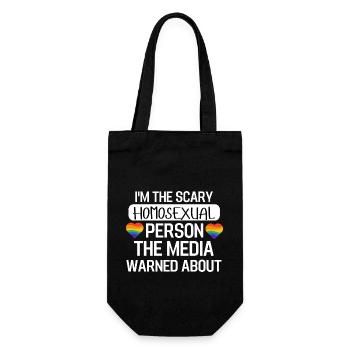 Rainbow Heart Pride Month Cadeau LGBT drôle - Sac à bouteille - noir - Devant