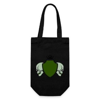 skull wappen - Geschenkbeutel für Flaschen - Schwarz - Vorne