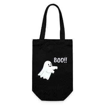 ghost boo!! - Geschenkbeutel für Flaschen - Schwarz - Vorne