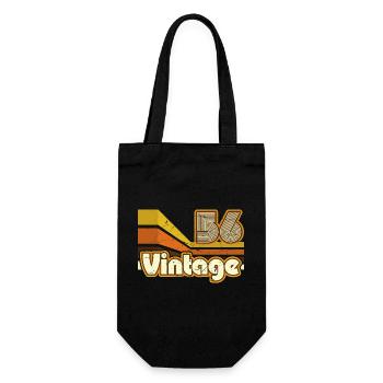1956 Anniversaire né en 1956 Retro Vintage - Sac à bouteille - noir - Devant