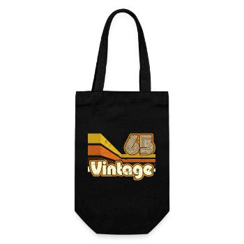 1965 Anniversaire né en 1965 Rétro Vintage - Sac à bouteille - noir - Devant