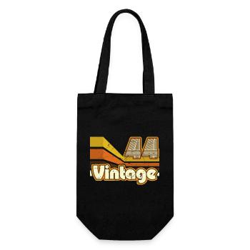 1944 Geburtstag geboren im Jahr 1944 Retro Vintage - Geschenkbeutel für Flaschen - Schwarz - Vorne