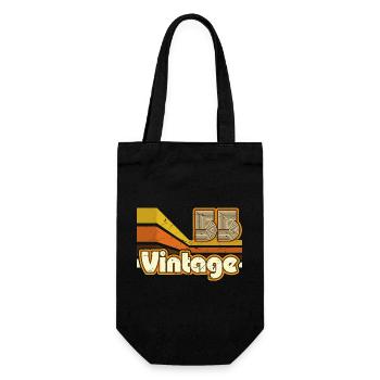 1955 Anniversaire né en 1955 Retro Vintage - Sac à bouteille - noir - Devant