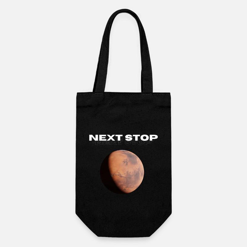 Next Stop - Geschenkbeutel für Flaschen - Schwarz