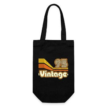 1995 Birthday born in 1995 Retro Vintage - Gift Bag for Bottles - black - Front