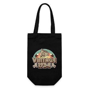 Vintage 1934 Anniversaire Homme Femme 70s rétro - Sac à bouteille - noir - Devant