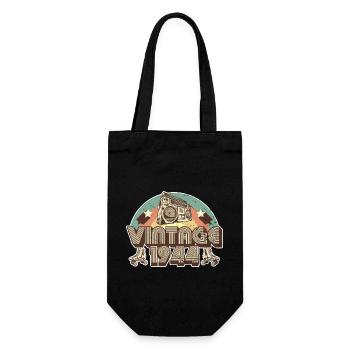 1944 Anniversaire né en 1944 Retro Vintage - Sac à bouteille - noir - Devant