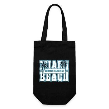 Neon Anime Retro Vintage Cool Pink NGE - Geschenkbeutel für Flaschen - Schwarz - Vorne