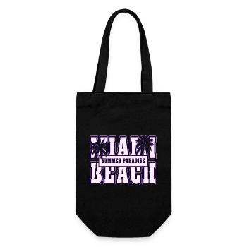 neon anime retro vintage cool pink nge - Gift Bag for Bottles - black - Front
