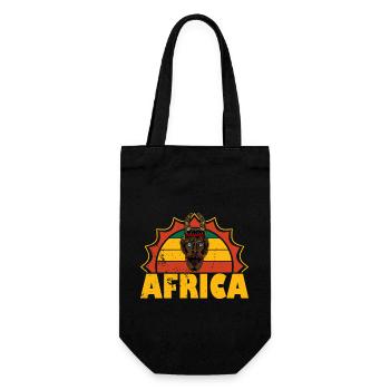 Masque Afrique Histoire afro africaine - Sac à bouteille - noir - Devant