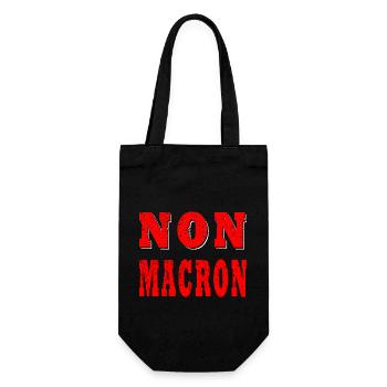 Non Macron - Sac à bouteille - noir - Devant