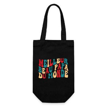Meilleur Beau Papa Du Monde | Beau-Père - Sac à bouteille - noir - Devant