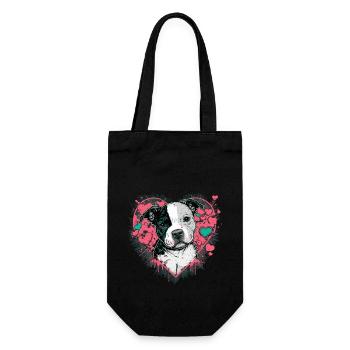 American Staffordshire Terrier - Sac à bouteille - noir - Devant