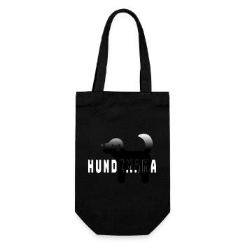 Hundemama - Geschenkbeutel für Flaschen - Schwarz - Vorne