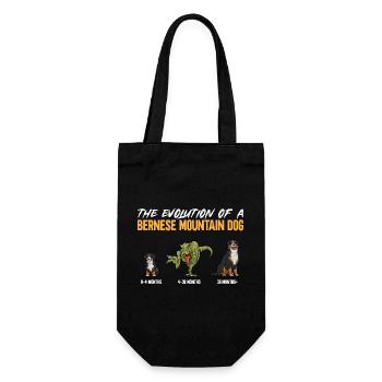 Bernese Mountain Dog - Gift Bag for Bottles - black - Front