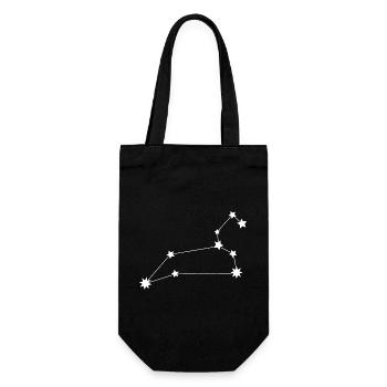 Zodiac sign Leo - Gift Bag for Bottles - black - Front