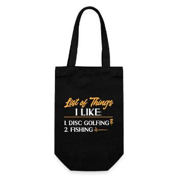 Discgolf Disc Golf Frisbee - Gift Bag for Bottles - black - Front