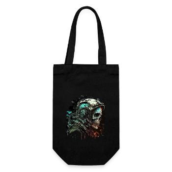 Zombie Astronaut - Geschenkbeutel für Flaschen - Schwarz - Vorne
