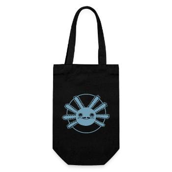Axolotl Moustachu - Sac à bouteille - noir - Devant