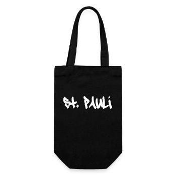 Sankt Pauli Hamburg St. Pauli - Geschenkbeutel für Flaschen - Schwarz - Vorne