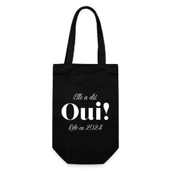 Elle a dit oui en 2024 - Sac à bouteille - noir - Devant