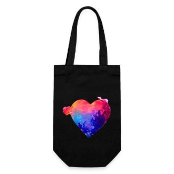 Saint-Valentin Fête des mères Mariage d’amour Fiançailles - Sac à bouteille - noir - Devant
