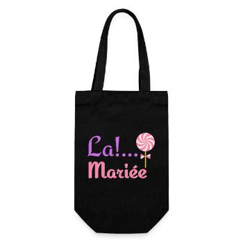 Imprimé "La Mariée" - Pour une journée spéciale - Sac à bouteille - noir - Devant