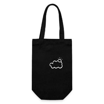 Sunrise behind clouds, rain is followed by sunshine - Gift Bag for Bottles - black - Front