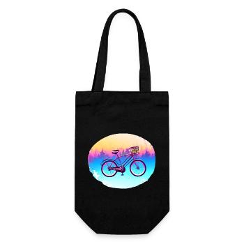 Cyclists Cycling Cycling Cyclists - Gift Bag for Bottles - black - Front