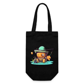 Sündiger Roboter - Geschenkbeutel für Flaschen - Schwarz - Vorne