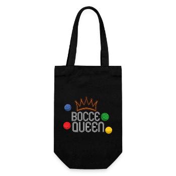 Bocce Bocci Colorful Balls Player I Gift - Gift Bag for Bottles - black - Front