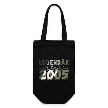 Legendär 2005 - Geschenkbeutel für Flaschen - Schwarz - Vorne