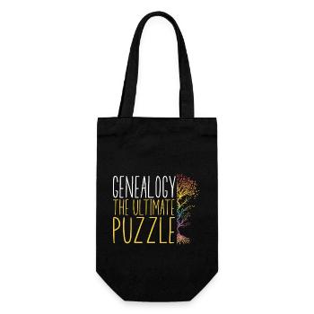 Genealogy Genealogy Genealogist - Gift Bag for Bottles - black - Front