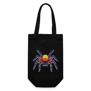 Animal comme araignée domestique colorée et colorée - Sac à bouteille - noir - Devant